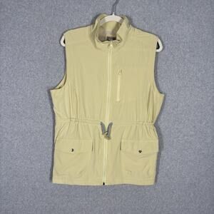 Utility Vest Women Large Pockets Windbreaker Outdoor Layering Vented Granny GORP